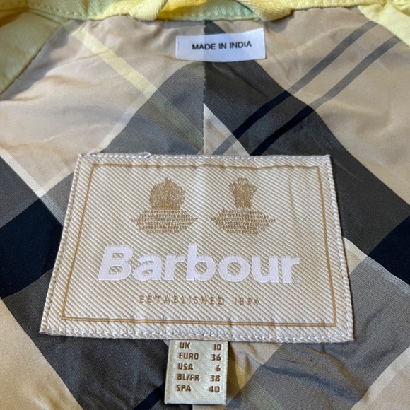 Barbour Denim lemon Cotton  Jacket with two-point fastening - Picture 8 of 14